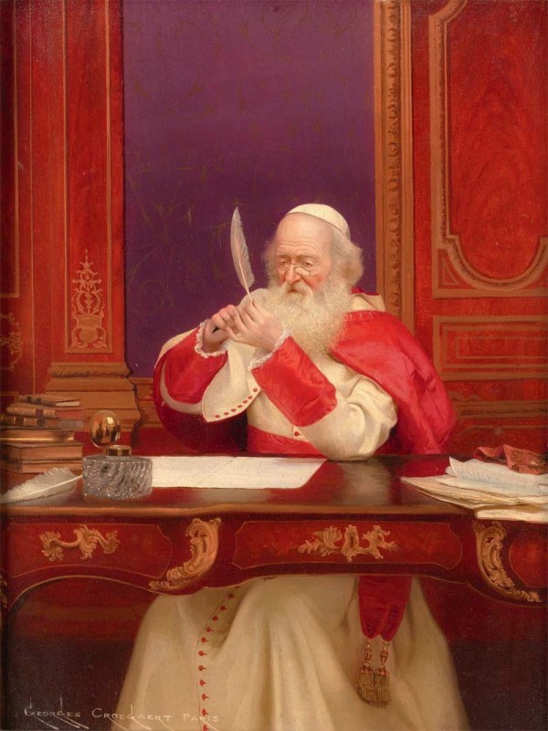 Sharpening the Quill by Georges Croegaert